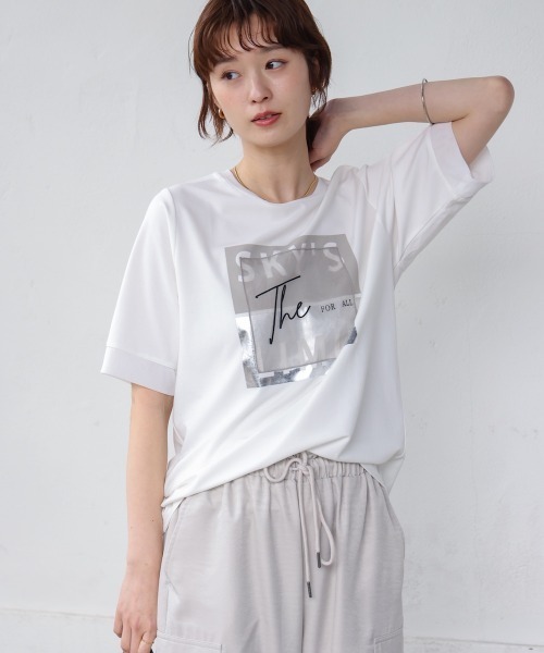 Bou Jeloud(ブージュルード)の「スクエアBOXロゴT-shirt(Tシャツ/カットソー・レディース・ブラック/オフホワイト・FREE)」の13枚目の写真