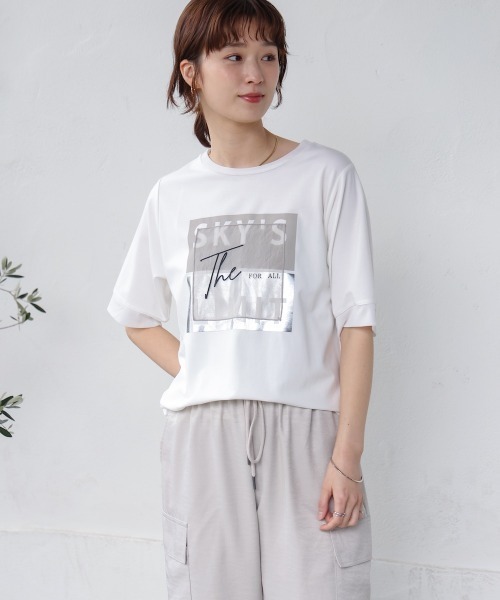 Bou Jeloud(ブージュルード)の「スクエアBOXロゴT-shirt(Tシャツ/カットソー・レディース・ブラック/オフホワイト・FREE)」の15枚目の写真