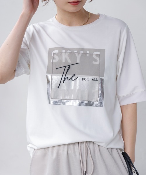 Bou Jeloud(ブージュルード)の「スクエアBOXロゴT-shirt(Tシャツ/カットソー・レディース・ブラック/オフホワイト・FREE)」の16枚目の写真