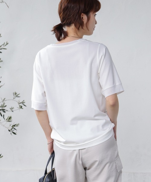 Bou Jeloud(ブージュルード)の「スクエアBOXロゴT-shirt(Tシャツ/カットソー・レディース・ブラック/オフホワイト・FREE)」の18枚目の写真