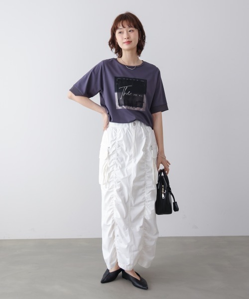 Bou Jeloud(ブージュルード)の「スクエアBOXロゴT-shirt(Tシャツ/カットソー・レディース・ブラック/オフホワイト・FREE)」の20枚目の写真