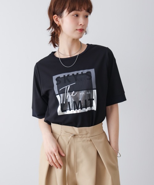 Bou Jeloud(ブージュルード)の「スクエアBOXロゴT-shirt(Tシャツ/カットソー・レディース・ブラック/オフホワイト・FREE)」の3枚目の写真