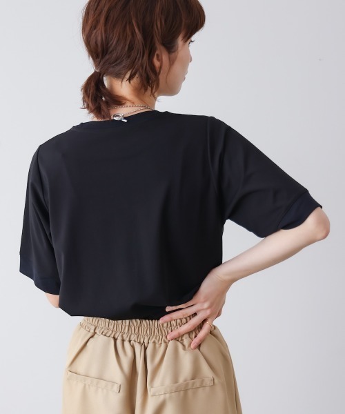 Bou Jeloud(ブージュルード)の「スクエアBOXロゴT-shirt(Tシャツ/カットソー・レディース・ブラック/オフホワイト・FREE)」の5枚目の写真