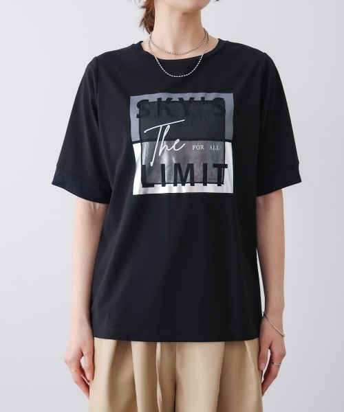 Bou Jeloud(ブージュルード)の「スクエアBOXロゴT-shirt(Tシャツ/カットソー・レディース・ブラック/オフホワイト・FREE)」の7枚目の写真