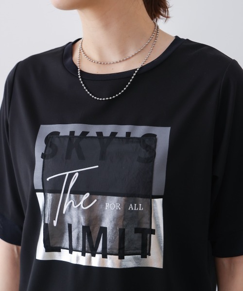 Bou Jeloud(ブージュルード)の「スクエアBOXロゴT-shirt(Tシャツ/カットソー・レディース・ブラック/オフホワイト・FREE)」の8枚目の写真