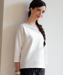 green label relaxing | KF ジョーゼット ボンディング プルオーバー カットソー(Tシャツ/カットソー)