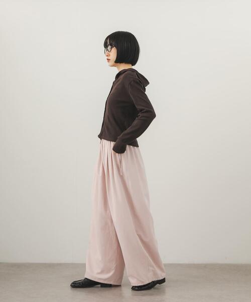KBF(ケイビーエフ)の「ZIPポケットワイドパンツ(その他パンツ・レディース・チャコールグレー/ベージュ/ピンク・ONE)」の12枚目の写真