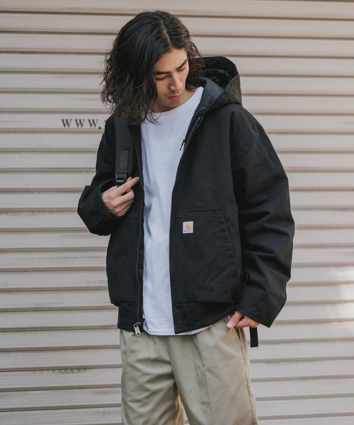 Carhartt（カーハート）の「Carhartt/カーハート Washed Duck Insulated Active Jacket アクティブジャケット（マウンテンパーカー・メンズ・ブラック・L/XL）」の2枚目の写真
