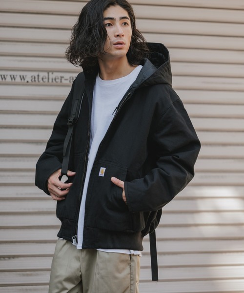 Carhartt（カーハート）の「Carhartt/カーハート Washed Duck Insulated Active Jacket アクティブジャケット（マウンテンパーカー・メンズ・ブラック・L/XL）」の3枚目の写真