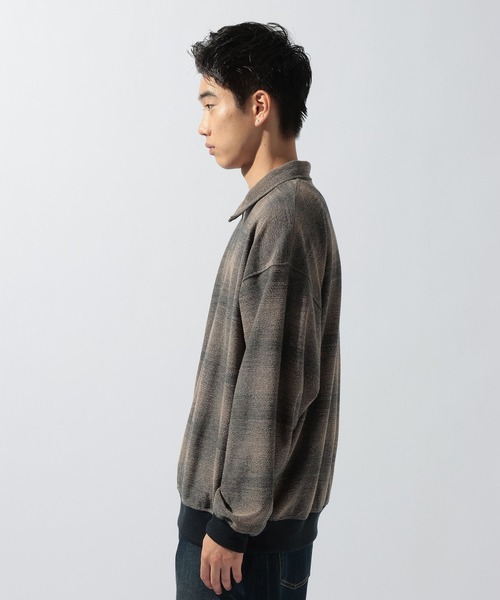 niko and...(ニコアンド)の「ジャガードオンブレハーフZIPプルオーバー(Tシャツ/カットソー・メンズ・ブラック/ブルー/レッド・LARGE/MEDIUM)」の17枚目の写真