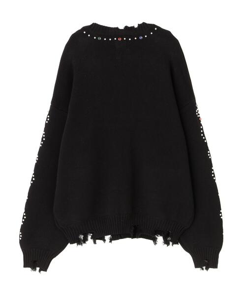 DANKE SCHON（ダンケシェーン）の「DankeSchon/ダンケシェーン/COTTON WJQ STUDS CARDIGAN（カーディガン/ボレロ・メンズ・ブラック/グレー・M/L）」の8枚目の写真