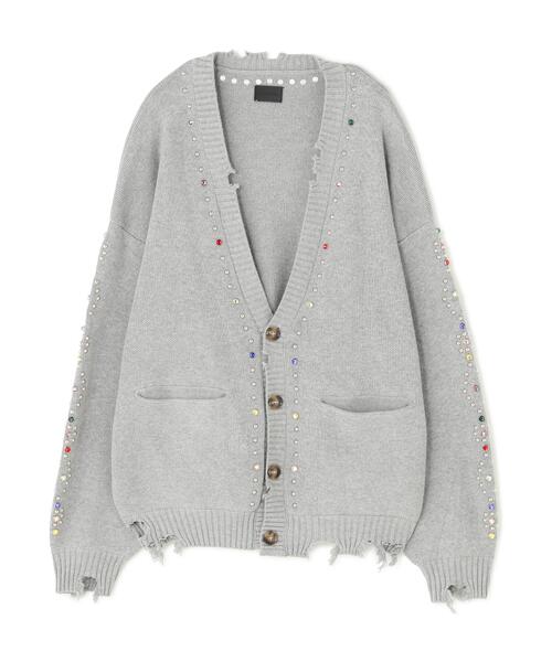 DANKE SCHON（ダンケシェーン）の「DankeSchon/ダンケシェーン/COTTON WJQ STUDS CARDIGAN（カーディガン/ボレロ・メンズ・ブラック/グレー・M/L）」の17枚目の写真