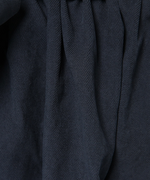 E hyphen world gallery(イーハイフンワールドギャラリー)の「フロントリボンマキシ丈スカート(スカート・レディース・ウッド/カーキ/ネイビー・FREE)」の7枚目の写真