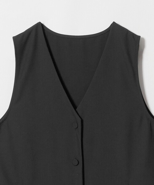 A DAY IN THE LIFE UNITED ARROWS(アデイインザライフユナイテッドアローズ)の「ボタン Vネック ジャンパースカート 2WAY -ウォッシャブル- <A DAY IN THE LIFE>(ワンピース・レディース・ネイビー/グレー系/ブラック・FREE)」の7枚目の写真