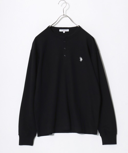 U.S. POLO ASSN.(ユーエスポロアッスン)の「U.S.POLO ASSN.(ユーエスポロアッスン)ヘンリーネック サーマルロンT/ワッフル長袖Tシャツ/ビッグシルエット(Tシャツ/カットソー・メンズ・ホワイト/ブラック/ネイビー/グレー・LL/M/L)」の11枚目の写真