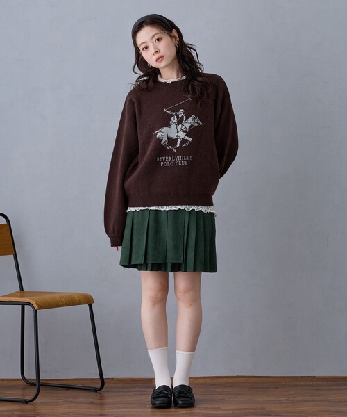 NICOLE CLUB(ニコル クラブ)の「ラッププリーツスカート(スカート・レディース・ブラウン/ベージュ/グリーン・M)」の17枚目の写真