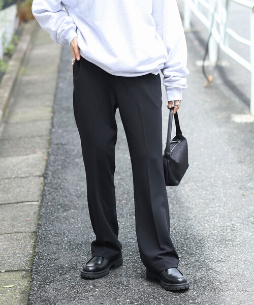 MAQWEL（マクウェル）の「【MAQWEL/マクウェル】《ストレッチ》スティックパンツ（その他パンツ・レディース・ブラック/ダークブラウン・S/M）」の14枚目の写真