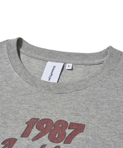 URBANDTYPE(アーバンディタイプ)の「1987 オークランド ロングスリーブ Tシャツ_メランジ グレー(Tシャツ/カットソー・メンズ・その他・LARGE/X-LARGE/SMALL/MEDIUM)」の5枚目の写真