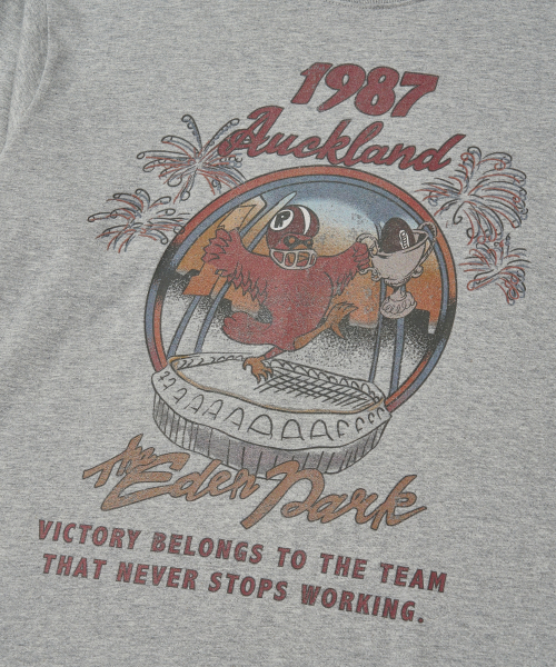 URBANDTYPE(アーバンディタイプ)の「1987 オークランド ロングスリーブ Tシャツ_メランジ グレー(Tシャツ/カットソー・メンズ・その他・LARGE/X-LARGE/SMALL/MEDIUM)」の4枚目の写真