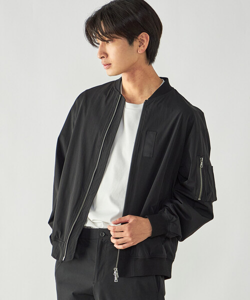 COMME CA ISM(コムサイズム)の「4U MA-1ブルゾン(ブルゾン・メンズ・ブラック/チャコール・M/L)」の1枚目の写真