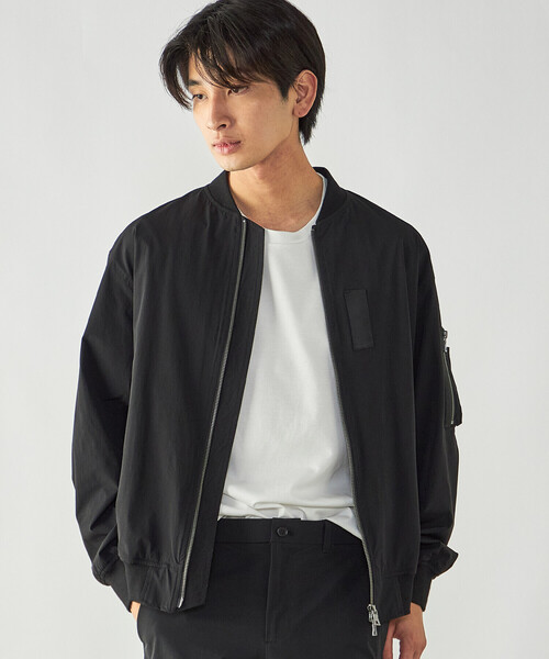 COMME CA ISM(コムサイズム)の「4U MA-1ブルゾン(ブルゾン・メンズ・ブラック/チャコール・M/L)」の9枚目の写真