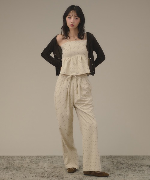apres jour mignon（アプレジュールミニョン）の「【セットアップ可能】アソートキャミ（キャミソール・レディース・ブラウン系その他/ブラック/アイボリー/ダークブラウン/ブラック系その他2・LARGE/フリー）」の14枚目の写真