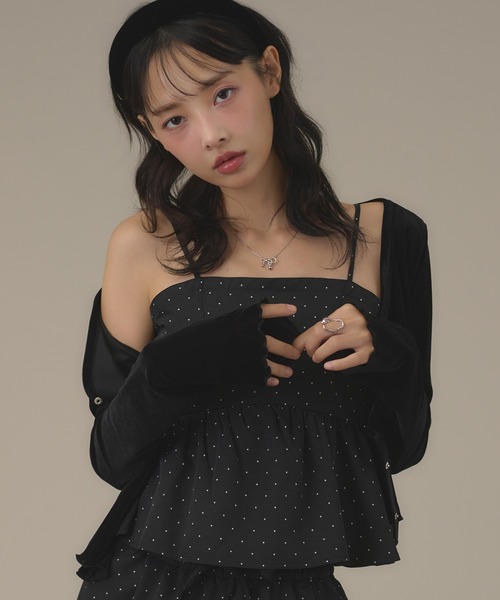 apres jour mignon（アプレジュールミニョン）の「【セットアップ可能】アソートキャミ（キャミソール・レディース・ブラウン系その他/ブラック/アイボリー/ダークブラウン/ブラック系その他2・LARGE/フリー）」の17枚目の写真