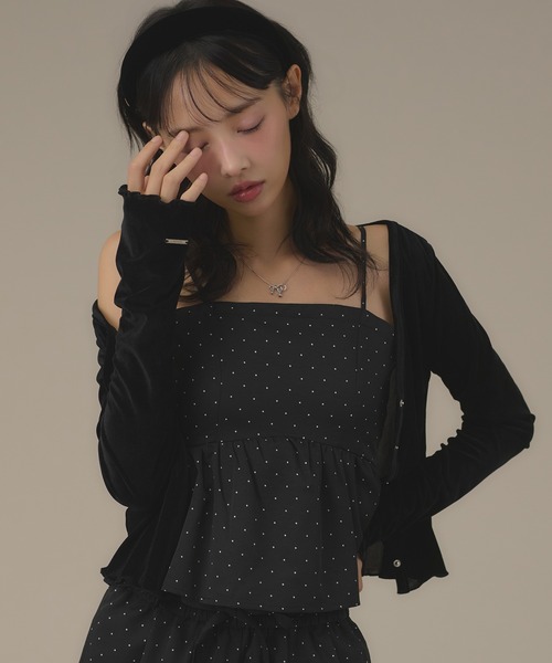 apres jour mignon（アプレジュールミニョン）の「【セットアップ可能】アソートキャミ（キャミソール・レディース・ブラウン系その他/ブラック/アイボリー/ダークブラウン/ブラック系その他2・LARGE/フリー）」の19枚目の写真