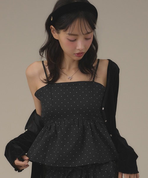 apres jour mignon（アプレジュールミニョン）の「【セットアップ可能】アソートキャミ（キャミソール・レディース・ブラウン系その他/ブラック/アイボリー/ダークブラウン/ブラック系その他2・LARGE/フリー）」の18枚目の写真