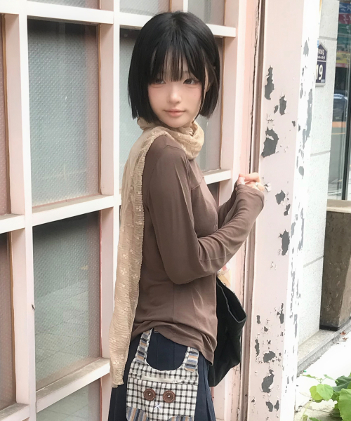 RuNaKi'Hu'(ルナキフ)の「WXSK017 チイトモ コットンラップスカート (ネイビー)(スカート・レディース・その他・1/2)」の4枚目の写真