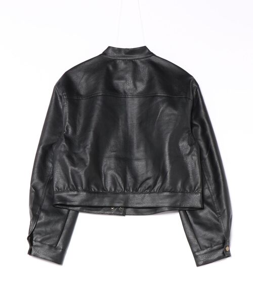 SPINNS(スピンズ)の「シングルライダースジャケット/ストリート女子(ライダースジャケット・レディース・ブラック・ONESIZE)」の15枚目の写真
