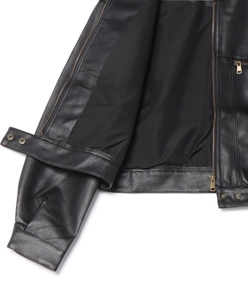 SPINNS(スピンズ)の「シングルライダースジャケット/ストリート女子(ライダースジャケット・レディース・ブラック・ONESIZE)」の16枚目の写真