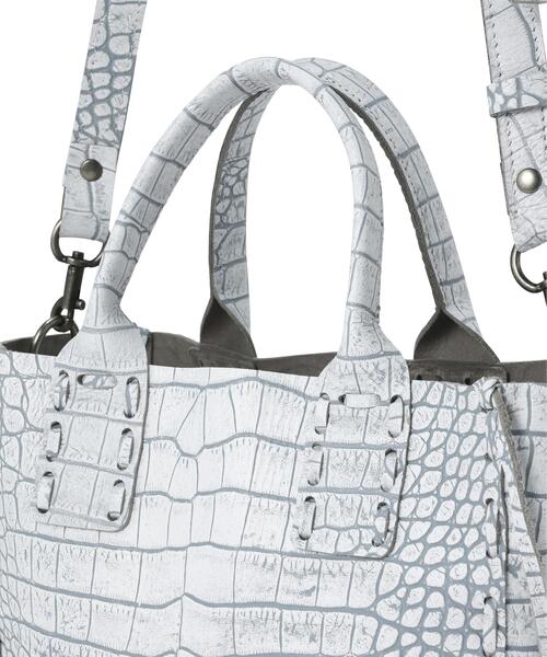 POMTATA（ポンタタ）の「POMTATA/ポンタタ/SHACK TOTE S（トートバッグ・メンズ・ホワイト・F）」の7枚目の写真
