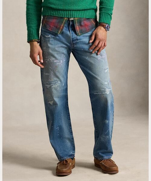 POLO RALPH LAUREN（ポロ ラルフ ローレン）の「ヴィンテージ クラシック ディストレスト ジーンズ（デニムパンツ・メンズ・ブルー・32/30/30/30/34/32/28/30/36/32）」の3枚目の写真