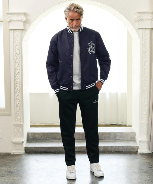 Maison code 13(メゾンコードサーティーン)の「mj11808- Nylon Twill Stadium Jacket スタジアムジャケット(M26W-26)(スタジャン・メンズ・ネイビー/ブラック・M/S/L/XL)」の18枚目の写真