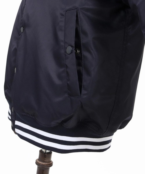 Maison code 13(メゾンコードサーティーン)の「mj11808- Nylon Twill Stadium Jacket スタジアムジャケット(M26W-26)(スタジャン・メンズ・ネイビー/ブラック・M/S/L/XL)」の10枚目の写真
