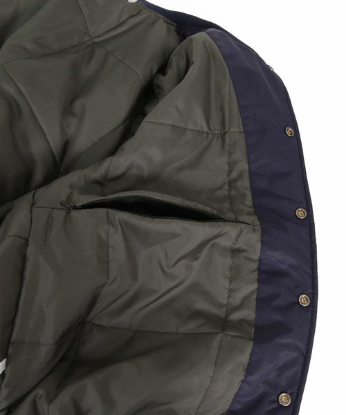 Maison code 13(メゾンコードサーティーン)の「mj11808- Nylon Twill Stadium Jacket スタジアムジャケット(M26W-26)(スタジャン・メンズ・ネイビー/ブラック・M/S/L/XL)」の13枚目の写真