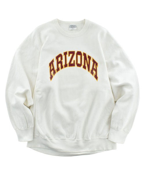 VINTAGE(ヴィンテージ)の「【USED】90's SANIEE HVYWT "ARIZONA" リバースタイプ スウェット USA製(スウェット・メンズ・ホワイト・X-LARGE)」の1枚目の写真