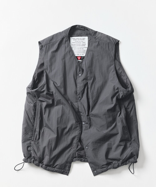 値下不可 プリマロフト ライナーベスト フリークス チャコール Lサイズ PRIMALOFT LINER VEST/プリマロフト ライナーベスト（その他アウター
