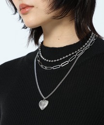 PAGEBOY | 3レンチェーンハートネックレス(ネックレス)