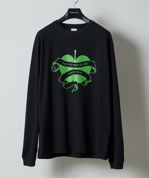 NUMBER (9)INE APPLE PRINTED CLASSIC L/S T-SHIRT / ナンバーナイン