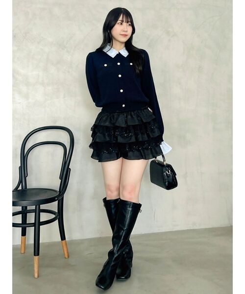 dazzlin(ダズリン)の「レースレイヤードフリルショートパンツ(その他パンツ・レディース・オフホワイト/ブラック・FREE)」の21枚目の写真