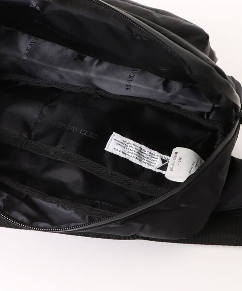 MAKAVELIC(マキャベリック)の「【NO】【MAKAVELIC】INTELIGENTE WAIST BAG(ボディバッグ/ウエストポーチ・メンズ・ブラック・FREE)」の4枚目の写真