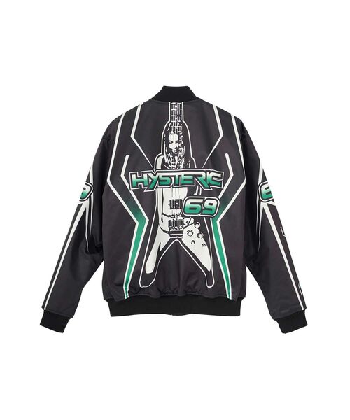HYSTERIC GLAMOUR（ヒステリックグラマー）の「HIGH VOLTAGE リブブルゾン（ブルゾン・メンズ・ブラック・MEDIUM/SMALL/X-LARGE/LARGE）」の2枚目の写真