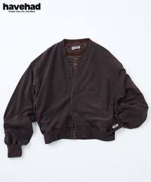 havehad × FREAK'S STORE/ハブヘッド スナップカーディガン/クルーネック スウェット カーディガン