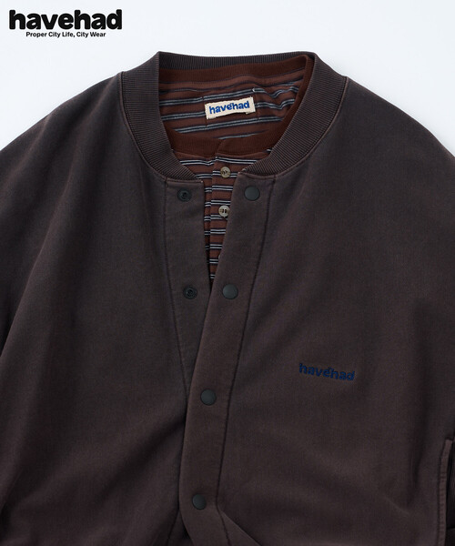 FREAK'S STORE(フリークスストア)の「havehad × FREAK'S STORE/ハブヘッド スナップカーディガン/クルーネック スウェット カーディガン(スウェット・レディース・チャコールグレー・フリ-)」の11枚目の写真