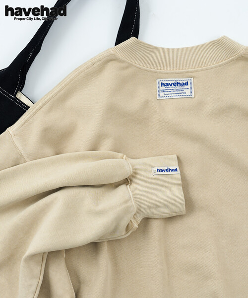 FREAK'S STORE(フリークスストア)の「havehad × FREAK'S STORE/ハブヘッド スナップカーディガン/クルーネック スウェット カーディガン(スウェット・レディース・チャコールグレー・フリ-)」の15枚目の写真