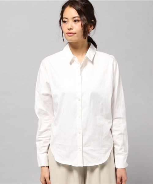 LIMITLESS LUXURY（リミットレスラグジュアリー）の「BIGドロップシャツ◆（シャツ/ブラウス・レディース・ホワイト/ネイビー/サックスブルー・FREE）」の7枚目の写真