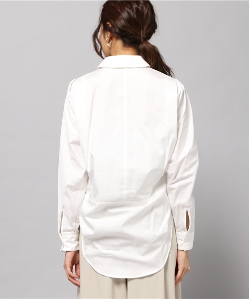 LIMITLESS LUXURY（リミットレスラグジュアリー）の「BIGドロップシャツ◆（シャツ/ブラウス・レディース・ホワイト/ネイビー/サックスブルー・FREE）」の9枚目の写真