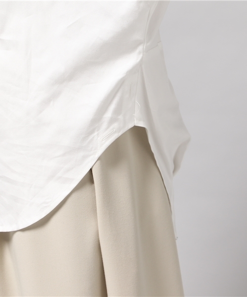 LIMITLESS LUXURY（リミットレスラグジュアリー）の「BIGドロップシャツ◆（シャツ/ブラウス・レディース・ホワイト/ネイビー/サックスブルー・FREE）」の12枚目の写真